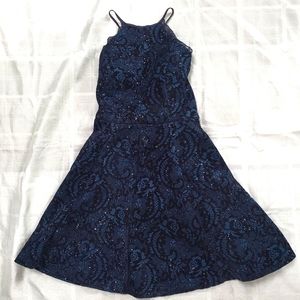 Teal green teen dress